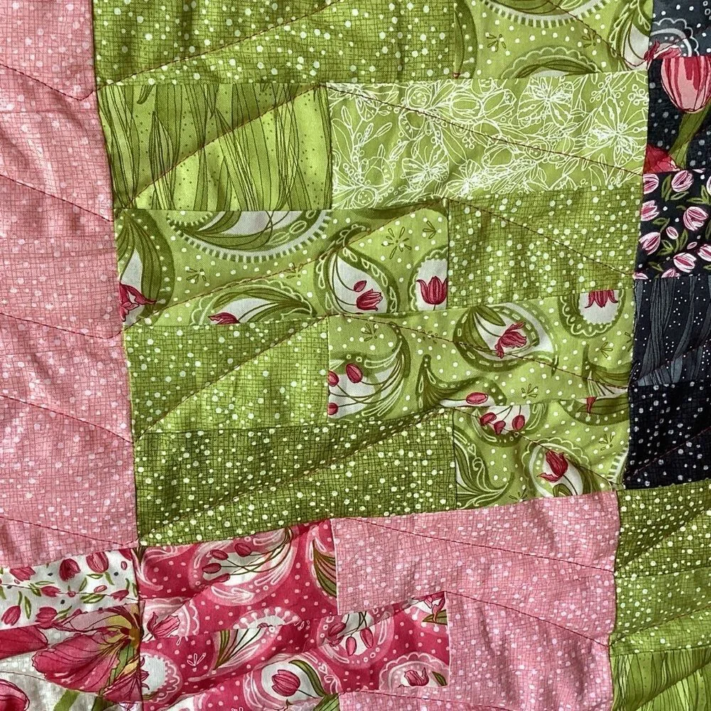 Hand Crafted Tulip Tango Quilt
